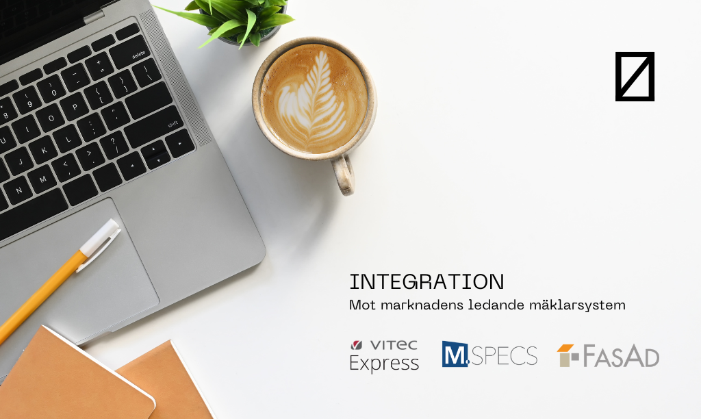 Integration mäklarsystem digitala skärmar